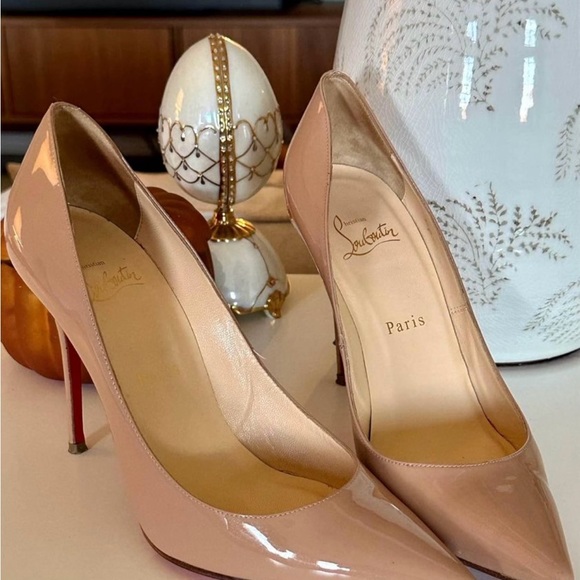 Louboutin Women’s Nude Heels - Picture 2 of 7